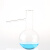 蒸馏烧瓶 100ml/250ml/500化学实验玻璃仪器教学器材 蒸馏装置反应容器 带嘴烧瓶 500ml-加厚