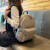 酷奇袋鼠 KQ双肩包包女2024新款时尚大容量多功能旅行双肩背包书包 咖啡色