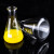海斯迪克 HKC-170 玻璃三角烧瓶 高硼硅耐高温平底锥形瓶 直口1000ml 