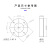 环形光源50*26工业照明LED灯光源工业相机显微镜光源机器视觉光源 12V  圆形接口 2  绿