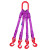 成套起重吊装工具柔性吊装带尼龙绳行车吊车组合索具吊绳吊具 三腿2吨5米柔性成套