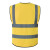 众安 反光透气背心马甲 环卫道路施工路政安全警示衣服多口袋建筑安全服可印字 HF320 金黄色