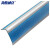 海斯迪克 直角pvc楼梯防滑条 自粘硅胶橡胶L型防滑条 台阶包边止滑条HKsq-411 蓝色灰底(5cm*2.5cm*1m) 