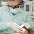 塞莫诗一次性乳胶橡胶手套 防水隔离卫生清洁实验牙科检查LM903MW耐用型100只 乳白色中号M