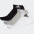 阿迪达斯 （adidas）男袜子女袜子 23新款户外袜子子跑步健身舒适透气休闲袜子 黑白灰/三双装 S(建议35-38码)