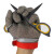 304不锈钢钢环手套防电锯屠宰机械防割5级防切割钢丝劳保防护手套 M红腕带