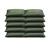 宽迈（coommy)沙袋免装沙吸水膨胀帆布沙袋30*70cm加厚 防汛 （10条装）绿色 （单位：包）