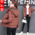 啄木鸟 棉衣女冬短款新款冬季韩版双面穿棉服棉袄加厚时尚外套潮 豆沙红 M80至95斤
