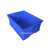 蓝色料盒塑料工具框箱胶盆方形实验室样品汽修车螺丝零件收纳盒子 外径61-41.5-9.5cm (这款5个起发