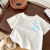 迪士尼（Disney）童装男女童纯棉短袖儿童t恤2024年夏季新款宝宝衣服小童透气上衣 白色MIC米奇 80 建议身高70-80cm