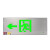 不锈钢疏散标志灯暗装安出口指示牌镶嵌入式消防应急灯楼道逃生 不锈钢[39x16.5cm]双向带底盒