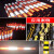 红白黑黄交通反光贴反光膜 高速公路道口桩高架警示胶带电线杆 120cm宽 红白直纹50米