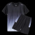 YY男女运动速干透气渐变色羽毛球服大赛服运动休闲两件套团购定制 YY黑灰色 4XL