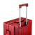 丹尼袋鼠拉杆箱铝框男女PC行李箱万向轮密码箱登机箱 喜庆红 24英寸托运箱
