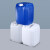 京度塑料桶方桶储水桶液体桶水桶方形酒桶化工桶废液桶白色 25L