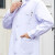百舸白大褂长袖短袖女修身药房实验实习学生护士冬装夏装隔离衣（男长袖m）