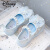 迪士尼（Disney）品牌女童小皮鞋夏季新款童鞋儿童小女孩表演夏款宝宝爱莎公主鞋子 蓝色  28 码/内长约17.8cm