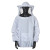 工品云超 气半身蜂衣 防蜂衣服蜜蜂防护服半身透气带防蜂帽防蜂服防护衣蜂具 均码 白色 