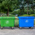 660升垃圾桶户外环卫垃圾车手推车超大型垃圾中转箱1200L1100L400部分定制 加厚660升垃圾桶  绿色