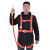 安全带工地施工保险带高空作业安全带全身五点式攀岩安全带安全绳 国标橘色双大钩2米