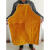 牛皮电焊焊工围裙焊接防护服隔热工作服电焊整皮皮裙 整张牛皮橘色60*90