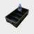零件箱SMT分类元件盒加厚周转箱电子元件零件盒物料平口盒黑色电 (大)80格 方盘357*283*20mm