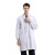 劳保佳 医院药店实验室药品食品厂用白大褂 可定制logo 男款长袖（纽扣袖口） 白色 XXL（175-180）