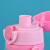 Fisher-Price儿童水杯双盖两用Tritan材质夏季水壶男女学生运动杯520ML粉