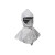 3M H-412头罩组合含头罩安全帽披肩式白色防护面罩1个装DKH