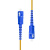 蓝邮 光纤跳线 LC-ST 单模双芯 黄色 5m LC/UPC-ST/UPC-5M-SX