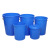 豫恒玖大水桶塑料加厚圆桶大容量收纳桶工厂酒店厨房储水桶蓝色60L带盖
