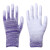 薄款PU涂掌手套劳保耐磨工作带胶防滑透气打包劳动防护干活 紫色涂掌手套（24双） L