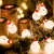 圣诞灯串 圣诞节装饰品led灯串 雪人圣诞树节日装饰品小彩灯闪灯 圣诞小人 10米80灯电池USB两用