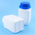 玛仕福 大口样品瓶 化工试剂瓶 广口密封塑料方瓶 500ml 半透明色(配白色盖)128个/整件
