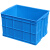 周转箱长方形加厚塑料箱子工业带盖储物筐流胶筐子默认物蓝色箱框 550箱610*490*360