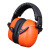 QJZZ隔音耳罩降音睡觉防噪音学生睡眠用学习工业耳机 头箍(加强版)：橘色