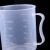 适用于塑料烧杯 PP聚丙烯材质 加厚耐酸碱耐高温带柄刻度量杯50 1 25ml无手柄