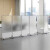PULIJIE 办公室移动屏风工厂车间隔断墙亚克力透明隔板公司折叠推拉活动墙 (1.2米宽*1.5米高)磨砂单块款