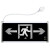谋福J233新国标带插头款消防指示灯 LED安全出口疏散标志灯 紧急通道指示灯（双面双方向 带插头）