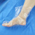 飞尔 一次性塑料脚套  足部防护足膜脚套护理脚裂【 0.9丝厚塑料脚套(无粘贴) 100只/包 10包起拍】