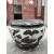 石雕鱼缸圆缸花盆庭院荷花缸仿古石水缸天然青石石头槽养鱼池摆件憬芊 直径八十厘米包邮