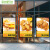 千惠侬创意汉堡店玻璃门贴纸炸鸡薯条餐厅墙壁装饰可乐鸡翅大门海报贴画 A款 点击图片查看合适尺寸购买 小
