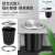 洗手台上不锈钢摇盖装饰盖卫生桶厨房台面一体式带盖嵌入式垃圾桶 15升垃圾桶.