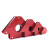 赫钢 焊接定位器 电焊焊接辅助工具 多功能吸铁多角度直角斜角固定神器 三角形中号50LBS（吸附力22KG）红色