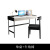 木匠宫艺轻奢岩板书桌家用极简小户型学习办公桌书房现代简约写字2024新款 单桌 0.8米