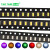 白光3014贴片LED灯 高亮发光二极管LED 红/绿/黄/蓝/冷白暖白光 黄光（30个）