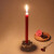 久臻 ZYJ33  应急照明蜡烛 直杆长蜡烛 停电应急照明蜡烛十支装  红色 1.8x18cm