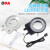 PDOK显微镜光源灯一体式LED环形光源65mm内径工业相机CCD辅助照明白灯 白色OK65贴片磨砂罩