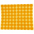 玛仕福 圆点不干胶贴纸 彩色色标分类记号定位标签贴25mm橙色（600贴/包）