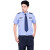 征战虎 保安服夏装 执勤服套装安保服蓝色 短袖衬衫 175cm